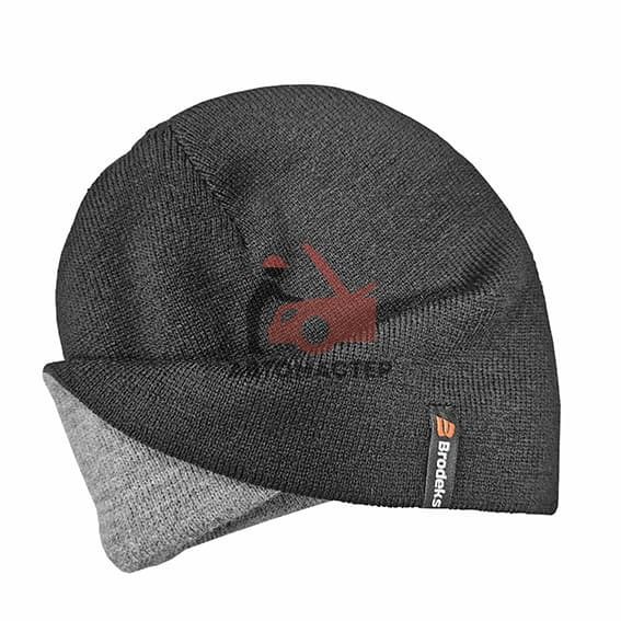 Шапка BRODEKS Bicolor, черный / серый