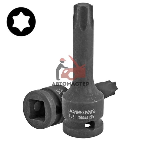 Ударная вставка имбус 1/2 torx (6 лучей) JONNESWAY T55, L78mm