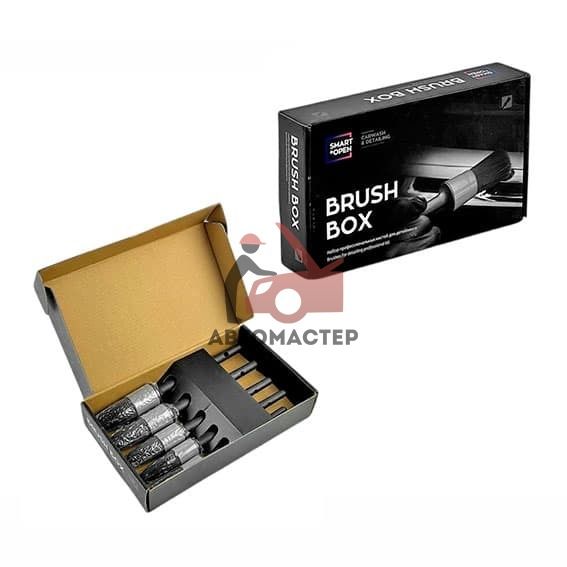 Кисточки с мягким искусственным ворсом, BRUSH BOX комплект 5 шт. Размер 10, 12, 14, 16, 18 мм.
