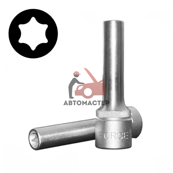 Головка "Е" 1/2 высокая FORCE E10 L77мм
