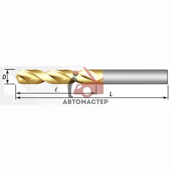 Набор сверл по металлу THORVIK, HSS Co в металлическом кейсе, 13пр D 1.5-6.5мм