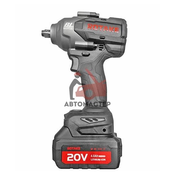 Гайковерт аккумуляторный 1/2 ROTAKE, 20 V, 4Ah, 1080 Nm.
