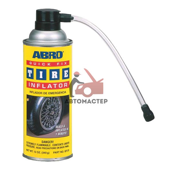 Шинонаполнитель ABRO Quick Fix 340 гр/  (под давлением)