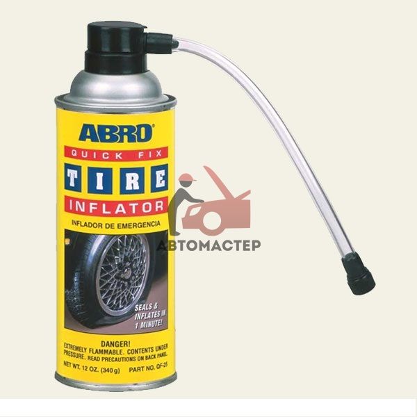 Шинонаполнитель ABRO Quick Fix 340 гр/  (под давлением)