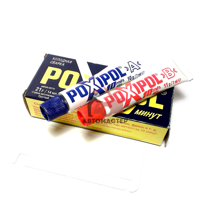 Клей POXIPOL серый 21 гр. / 16 мл.