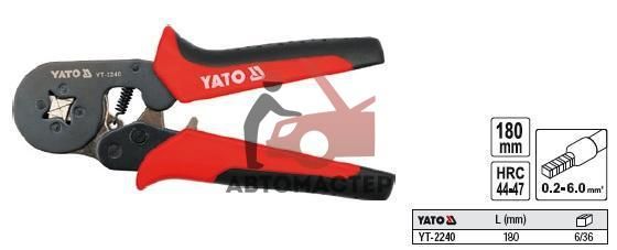 Инстр. для зажима проводов YATO 0,2-6мм L180м