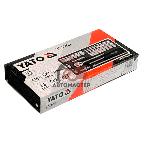 Набор инстр. 1/4  YATO 23пр.