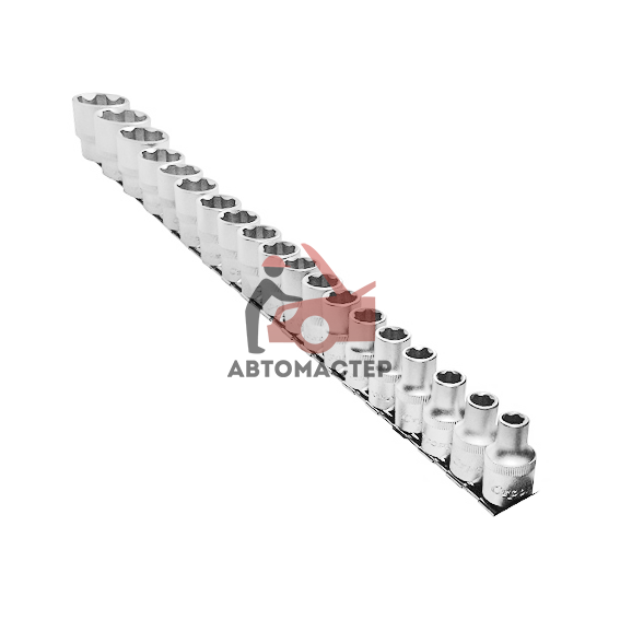 Набор головок 1/2 surface STRONG 19пр 8-32 мм. на планке