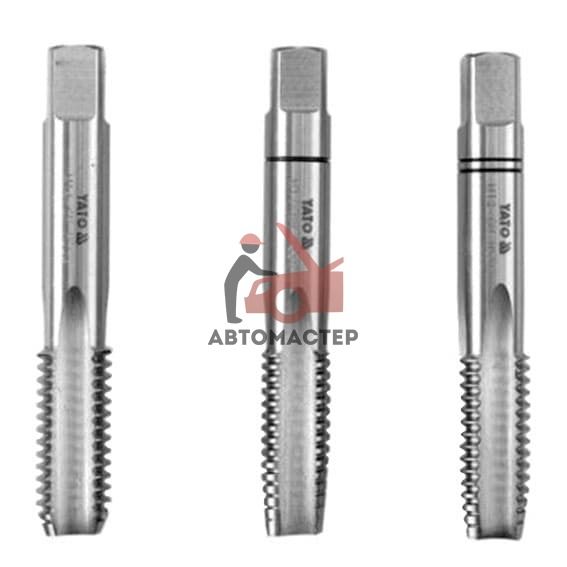 Метчик YATO M 4*0,7 3шт (1, 2, 3) сталь HSS-M2-TIN (6524)