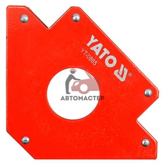 Угольник магнитный для сварки YATO 122x190x25 мм. 45°, 90°, 135°