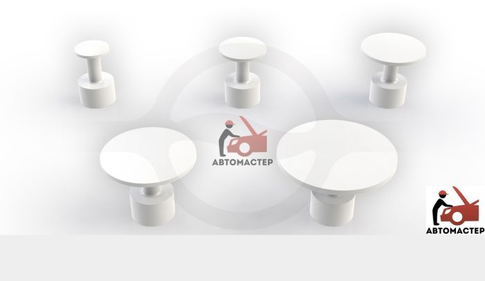 Клеевые адаптеры для удаления вмятин Ultra Dent Tools (5 белых)