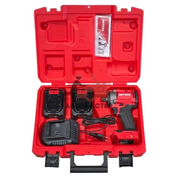 Гайковерт аккумуляторный 1/2 ROTAKE, 18V, 4Ah, 680 Nm.