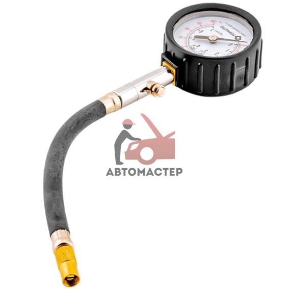 Манометр с шлангом до 7 бар. TOPAUTO