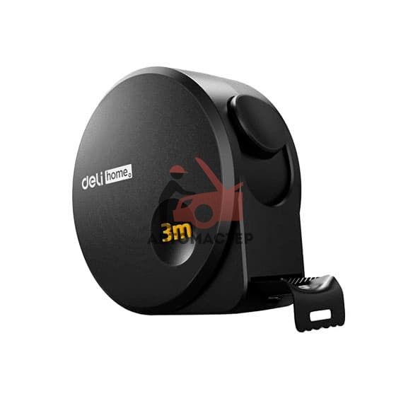 Рулетка DELI home series Black  3 м.