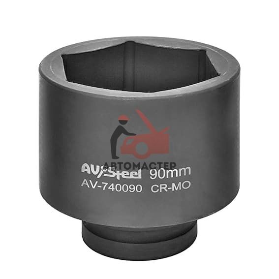 Ударная головка 1" AV-Steel 6гр. 90мм.
