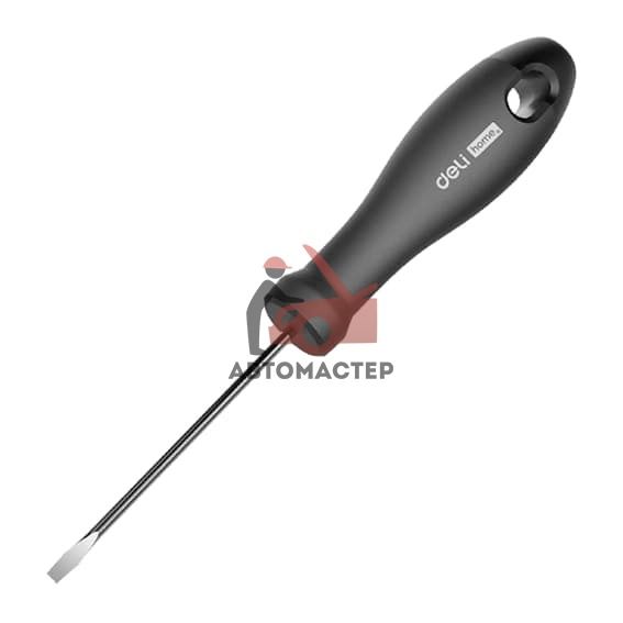 Отвертка DELI Home Series Black (-)  3*75мм